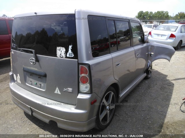 JTLKT324864070367 - 2006 TOYOTA SCION XB Silber Foto 4