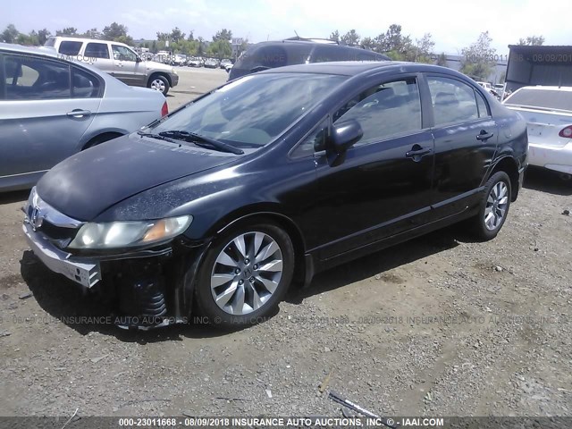 2HGFA16999H509243 - 2009 HONDA CIVIC EXL 黑色 照片 2
