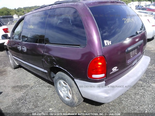 2B4GP25GXXR244294 - 1999 DODGE CARAVAN RED photo 3