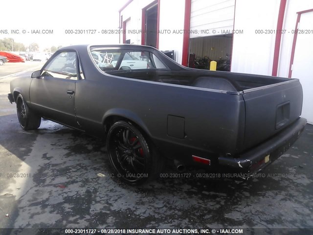 1GCCW80H8DR210377 - 1983 CHEVROLET EL CAMINO BLACK photo 3