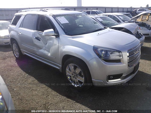 1GKKVTKD9EJ229519 - 2014 GMC ACADIA DENALI SILVER photo 1