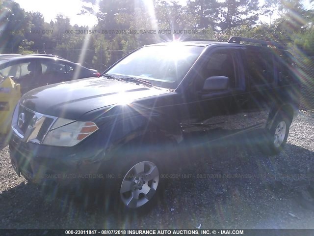 5N1AR18U18C646922 - 2008 NISSAN PATHFINDER S/LE/SE BLACK photo 2