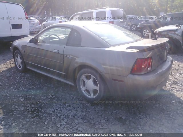 1FAFP40472F171396 - 2002 FORD MUSTANG GRAY photo 3