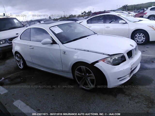 WBAUP73598VF09645 - 2008 BMW 128 I WHITE photo 1