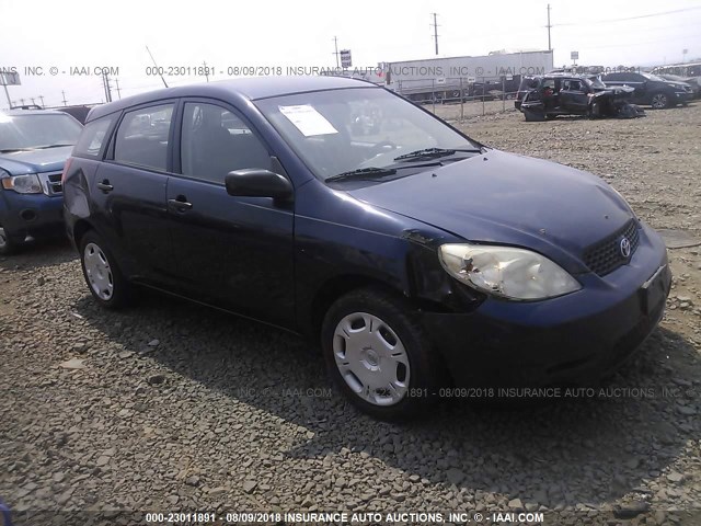 2T1LR32E64C310677 - 2004 TOYOTA COROLLA MATRIX XR BLUE photo 1