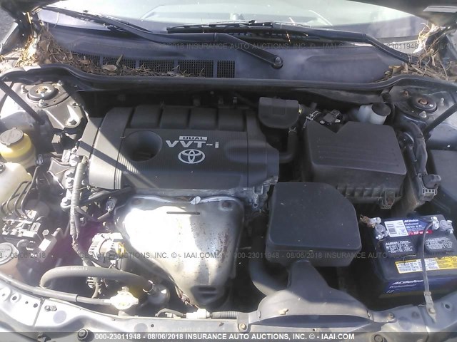 4T1BF3EK9AU054504 - 2010 TOYOTA CAMRY SE/LE/XLE ნაცრისფერი ფოტო 10