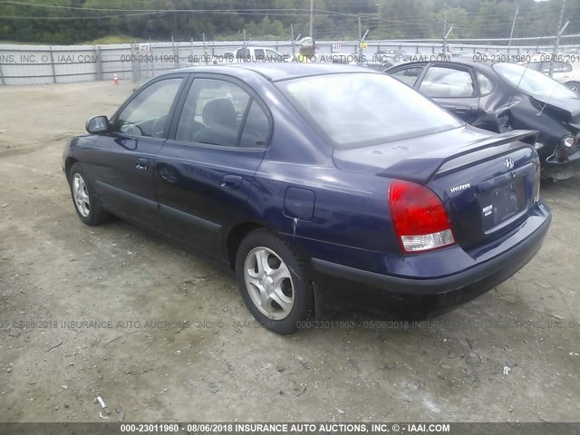 KMHDN45D13U634061 - 2003 HYUNDAI ELANTRA GLS/GT Dark Blue photo 3