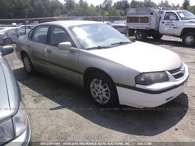 2G1WF52E159320710 - 2005 CHEVROLET IMPALA GOLD photo 1