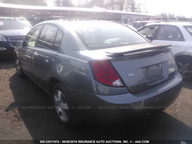 1G8AL58B67Z119606 - 2007 SATURN ION LEVEL 3 GRAY photo 3