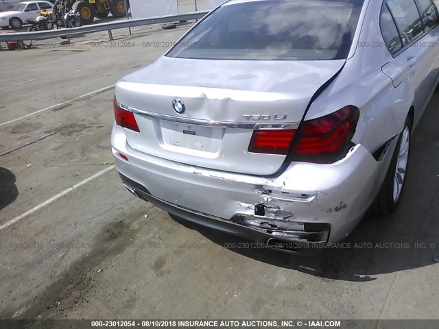 WBAYE8C57DD132243 - 2013 BMW 750 LI SILVER photo 6