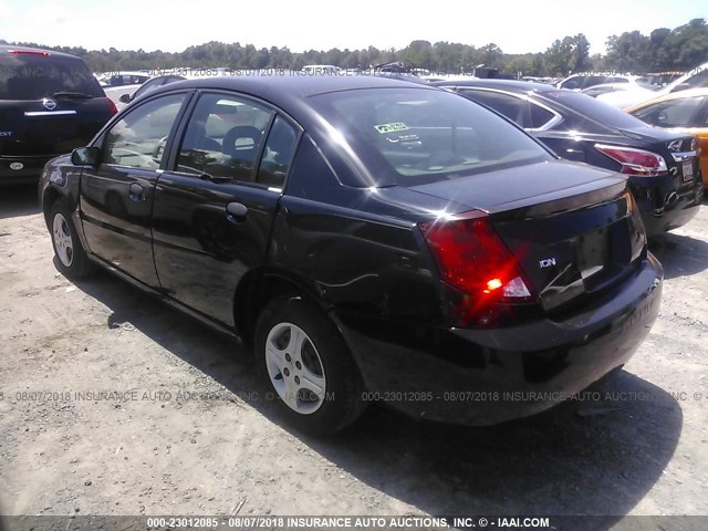 1G8AG52F75Z163658 - 2005 SATURN ION LEVEL 1 BLACK photo 3