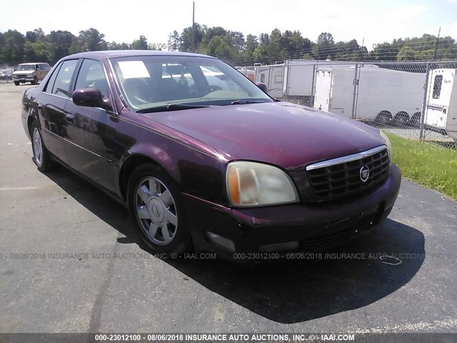 1G6KF57902U259580 - 2002 CADILLAC DEVILLE DTS MAROON photo 1