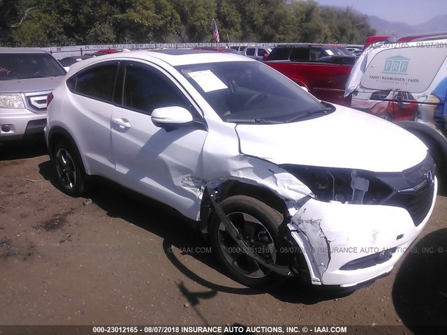 3CZRU6H50JM711897 - 2018 HONDA HR-V EX WHITE photo 1