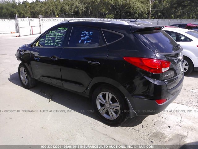 KM8JU3AC7BU174531 - 2011 HYUNDAI TUCSON GLS/LIMITED BLACK photo 3