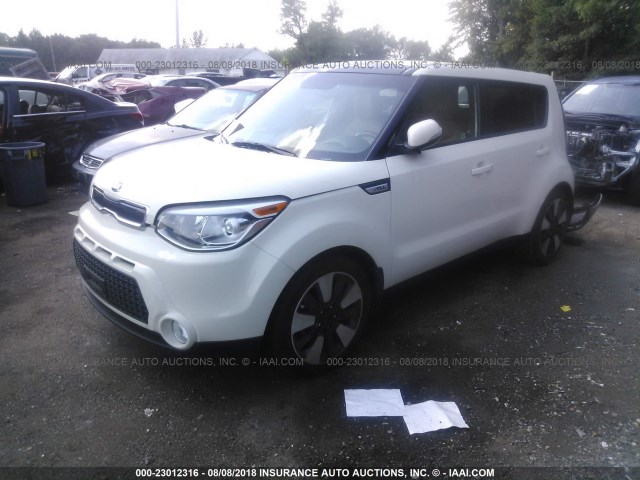 KNDJX3A55F7187246 - 2015 KIA SOUL ! WHITE photo 2