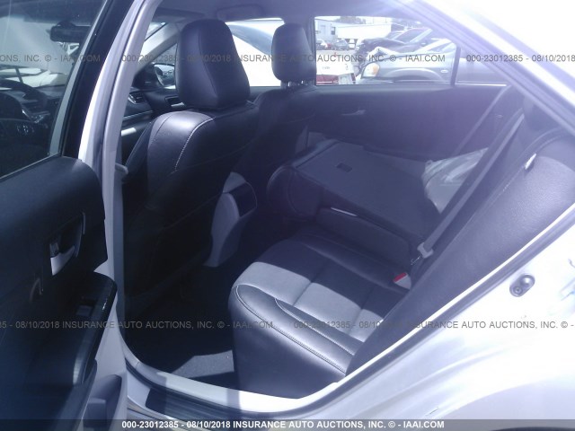 4T1BF1FK5CU122562 - 2012 TOYOTA CAMRY SE/LE/XLE SILVER photo 8