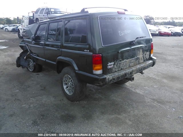 1J4FJ68S9WL150724 - 1998 JEEP CHEROKEE SPORT/CLASSIC GREEN photo 3