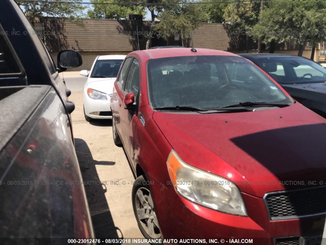 KL1TD66E29B612314 - 2009 CHEVROLET AVEO LS/LT 红色 照片 1
