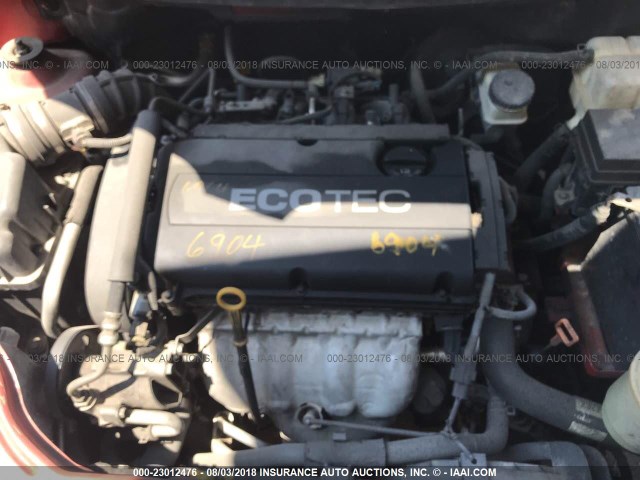 KL1TD66E29B612314 - 2009 CHEVROLET AVEO LS/LT 红色 照片 10