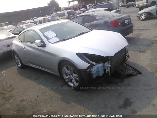 KMHHU6KH8BU060466 - 2011 HYUNDAI GENESIS COUPE 3.8L SILVER photo 1