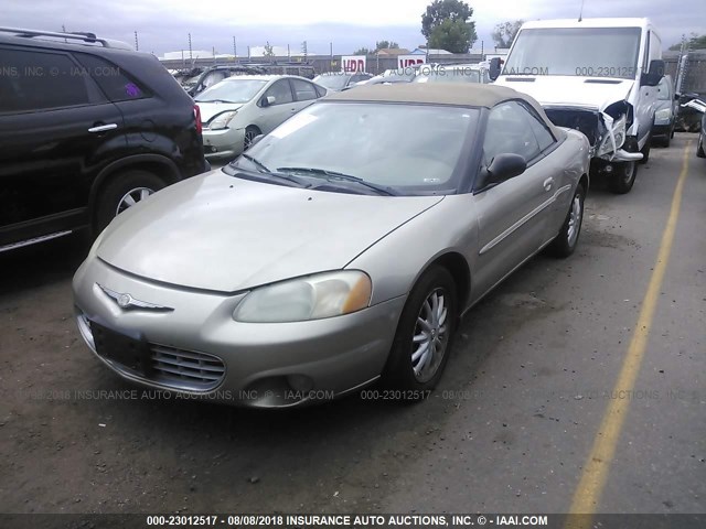 1C3EL55TX3N502488 - 2003 CHRYSLER SEBRING LXI GOLD photo 2