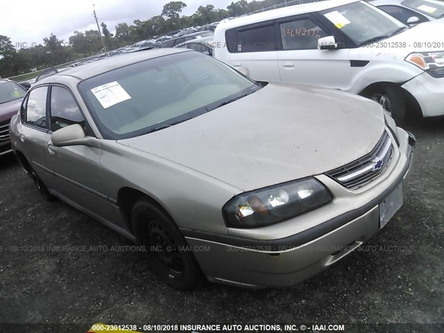 2G1WF52E339296682 - 2003 CHEVROLET IMPALA GOLD photo 1