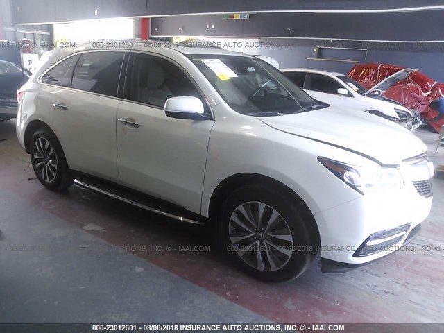 5FRYD4H45GB001452 - 2016 ACURA MDX TECHNOLOGY WHITE photo 1