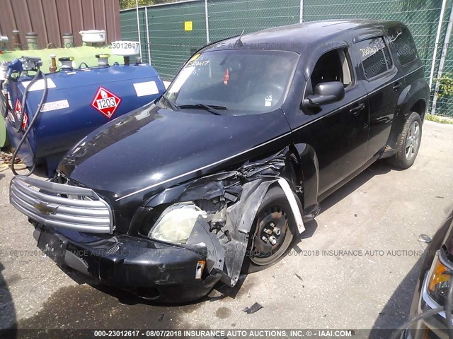 3GNBAADB4AS557499 - 2010 CHEVROLET HHR LS BLACK photo 2