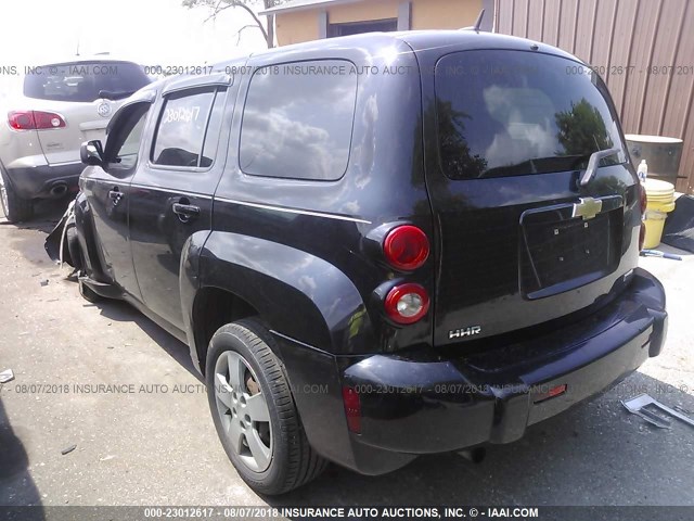 3GNBAADB4AS557499 - 2010 CHEVROLET HHR LS BLACK photo 3