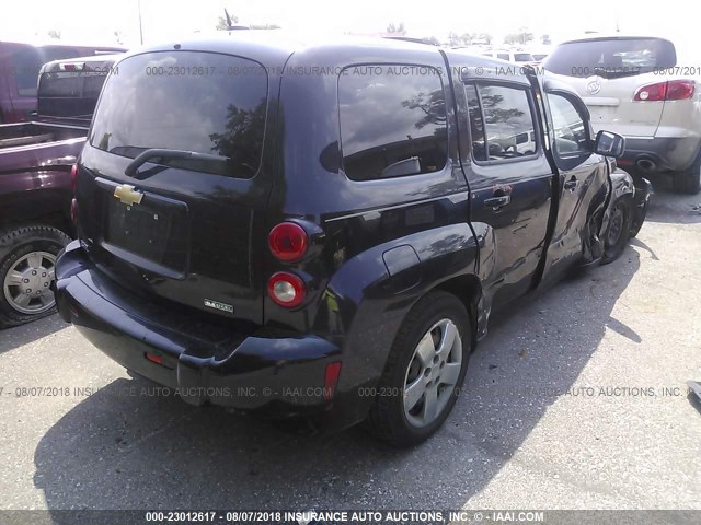 3GNBAADB4AS557499 - 2010 CHEVROLET HHR LS BLACK photo 4