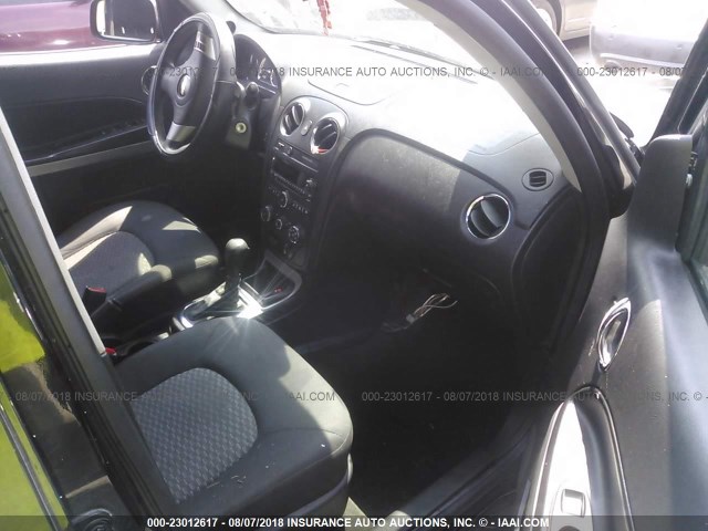 3GNBAADB4AS557499 - 2010 CHEVROLET HHR LS BLACK photo 5