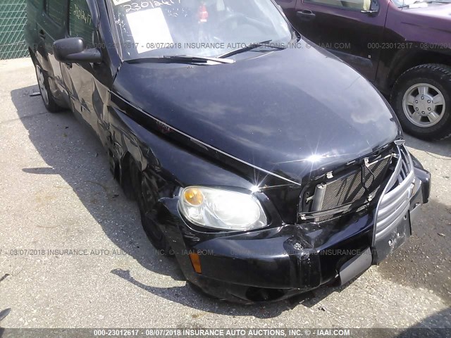 3GNBAADB4AS557499 - 2010 CHEVROLET HHR LS BLACK photo 6