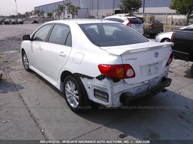 2T1BU4EE3AC366177 - 2010 TOYOTA COROLLA S/LE/XLE WHITE photo 3