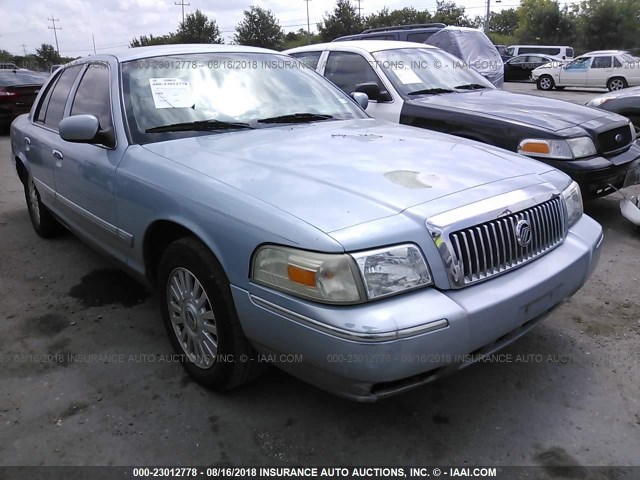 2MEFM75V06X644022 - 2006 MERCURY GRAND MARQUIS LS Light Blue photo 1