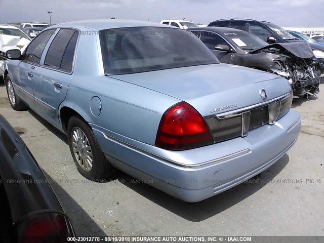 2MEFM75V06X644022 - 2006 MERCURY GRAND MARQUIS LS Light Blue photo 3