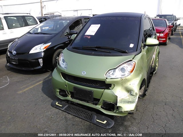 WMEEJ3BAXCK522235 - 2012 SMART FORTWO PURE/PASSION GREEN photo 6