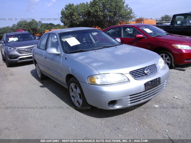 3N1CB51D43L815446 - 2003 NISSAN SENTRA XE/GXE SILVER photo 1