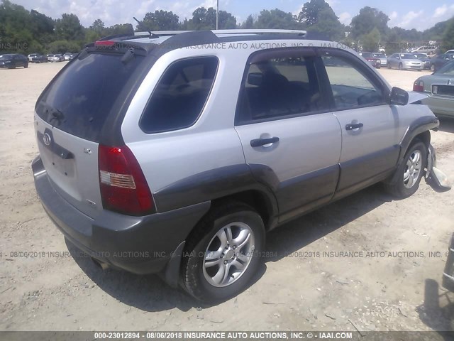 KNDJF723467289564 - 2006 KIA NEW SPORTAGE  GRAY photo 4