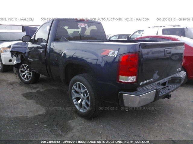 1GTEC14X49Z172115 - 2009 GMC SIERRA C1500 Dark Blue photo 3