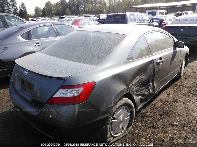 2HGFG11309H007206 - 2009 HONDA CIVIC DX-G GRAY photo 4