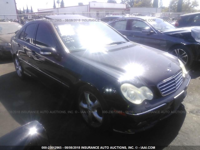 WDBRF52HX6F755067 - 2006 MERCEDES-BENZ C GENERATION 2006 230 BLACK photo 1