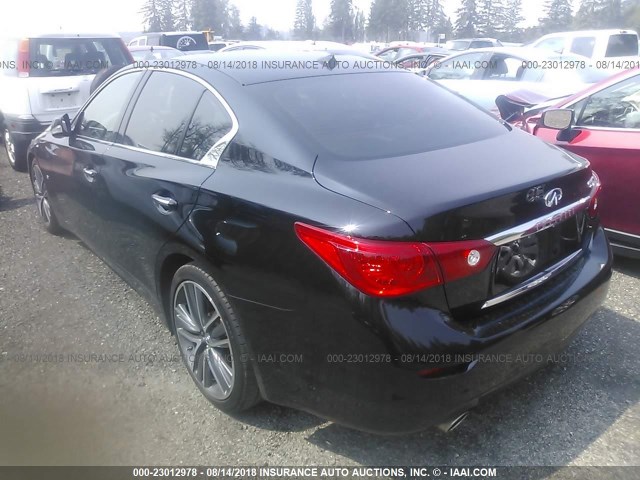 JN1BV7AP3FM348149 - 2015 INFINITI Q50 PREMIUM/SPORT BLACK photo 3