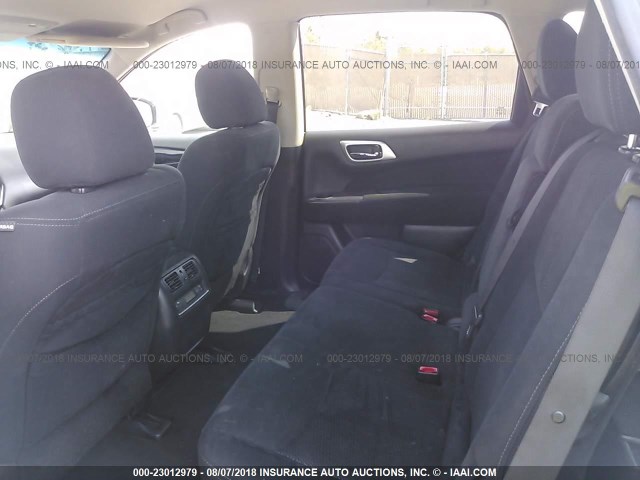 5N1AR2MM7DC621948 - 2013 NISSAN PATHFINDER S/SV/SL/PLATINUM SILVER photo 8