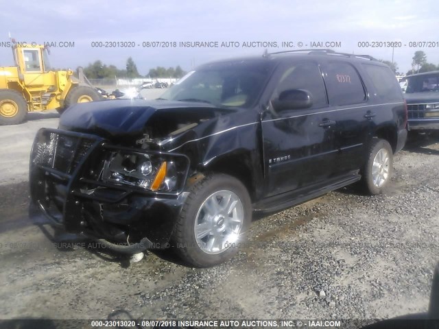 1GNFK23069R141294 - 2009 CHEVROLET TAHOE K1500 LT BLACK photo 2