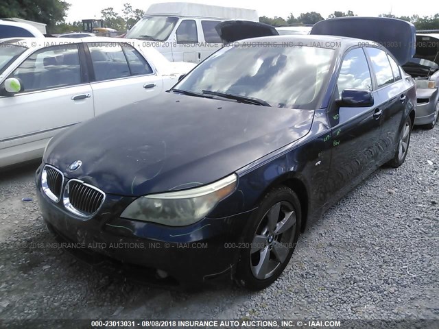 WBANF73567CC34835 - 2007 BMW 530 XI BLUE photo 2