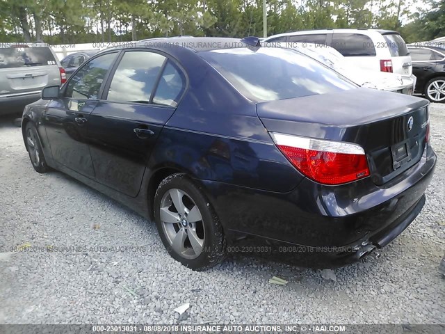 WBANF73567CC34835 - 2007 BMW 530 XI BLUE photo 3