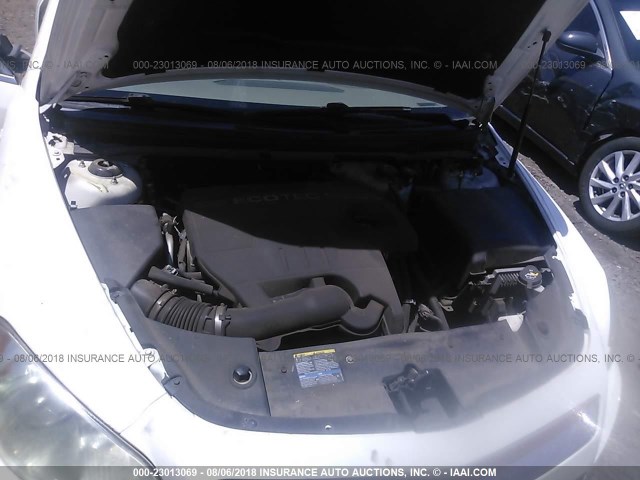1G1ZH57B984227916 - 2008 CHEVROLET MALIBU 1LT WHITE photo 10