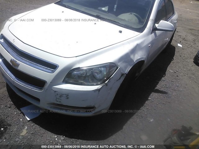 1G1ZH57B984227916 - 2008 CHEVROLET MALIBU 1LT WHITE photo 6