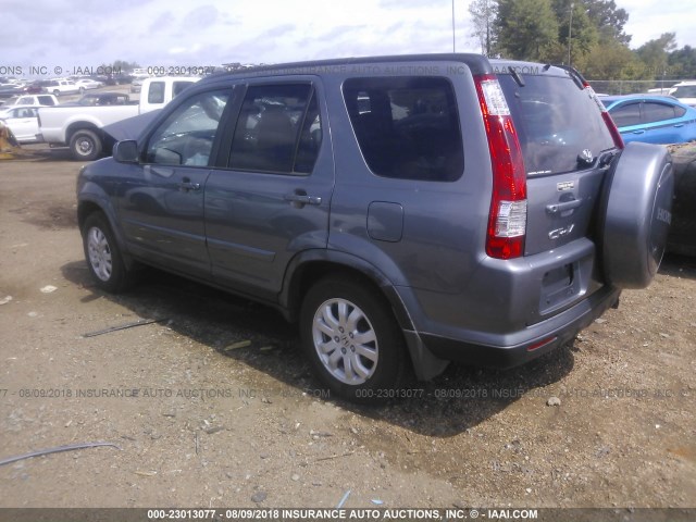 JHLRD78905C055452 - 2005 HONDA CR-V SE/EX GRAY photo 3