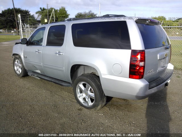 1GNSCHE0XDR192687 - 2013 CHEVROLET SUBURBAN C1500  LS SILVER photo 3